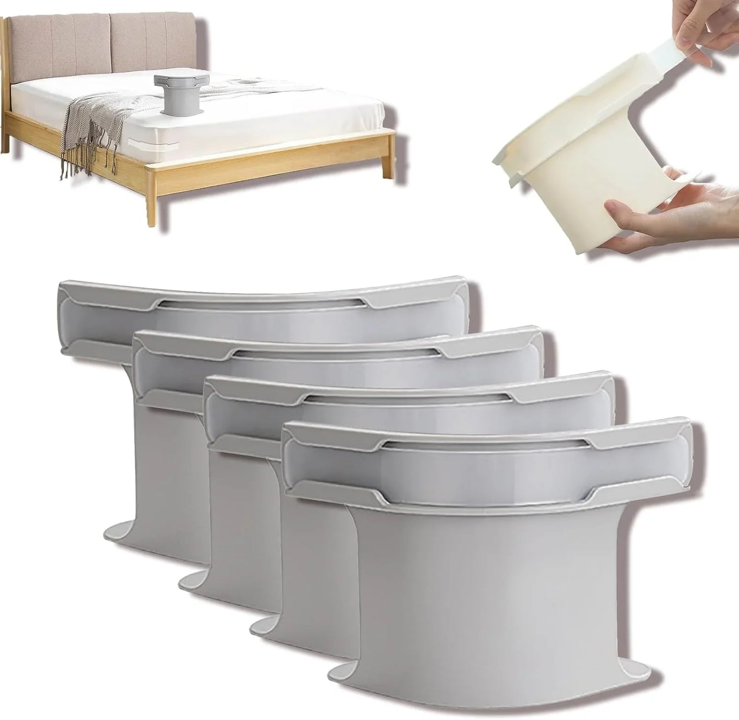 Clips serre-draps renforcés (lot de 4 ou 8) – maintien coins de lit