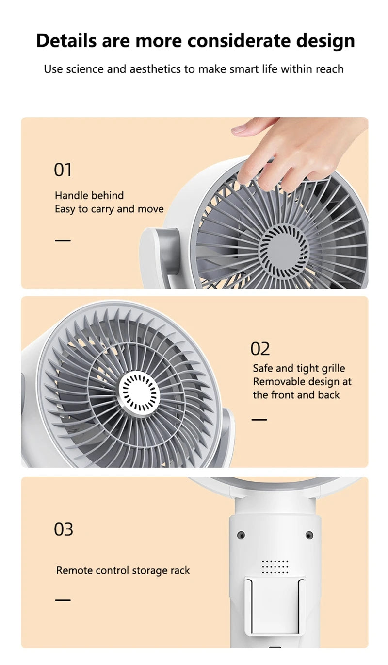 Xiaomi bureau sol à ventilateur avec télécommande rétractable Intelligent silencieux ventilateur électrique bureau à domicile ventilateur de Circulation d'air nouveau