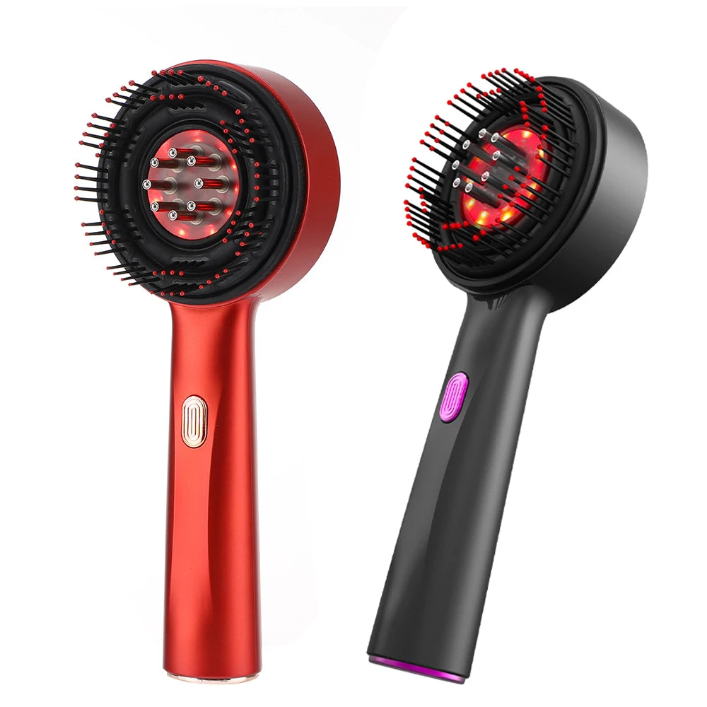 Brosse électrique infra‑rouge multi‑thérapie – croissance & massage