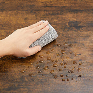 Table à manger VASAGLE 110×70 cm – bois & métal style industriel